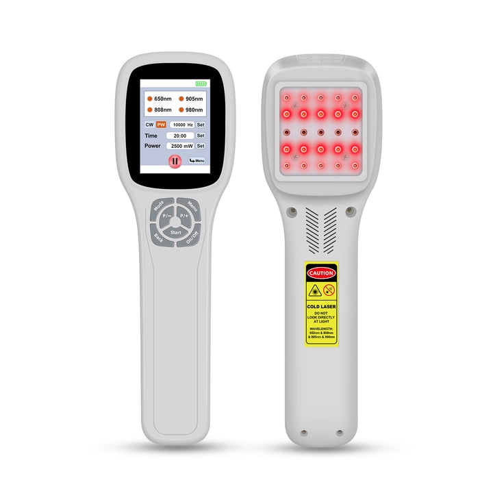 ZJZK 2500mW Touchscreen Cold Laser Device Physical Therapy for Pain Relief Human and Animals
